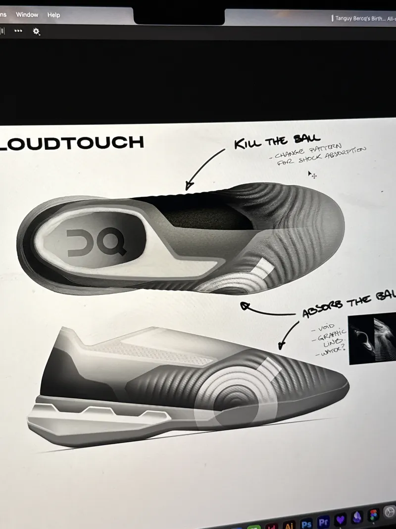 On CloudTouch design sheet with callouts