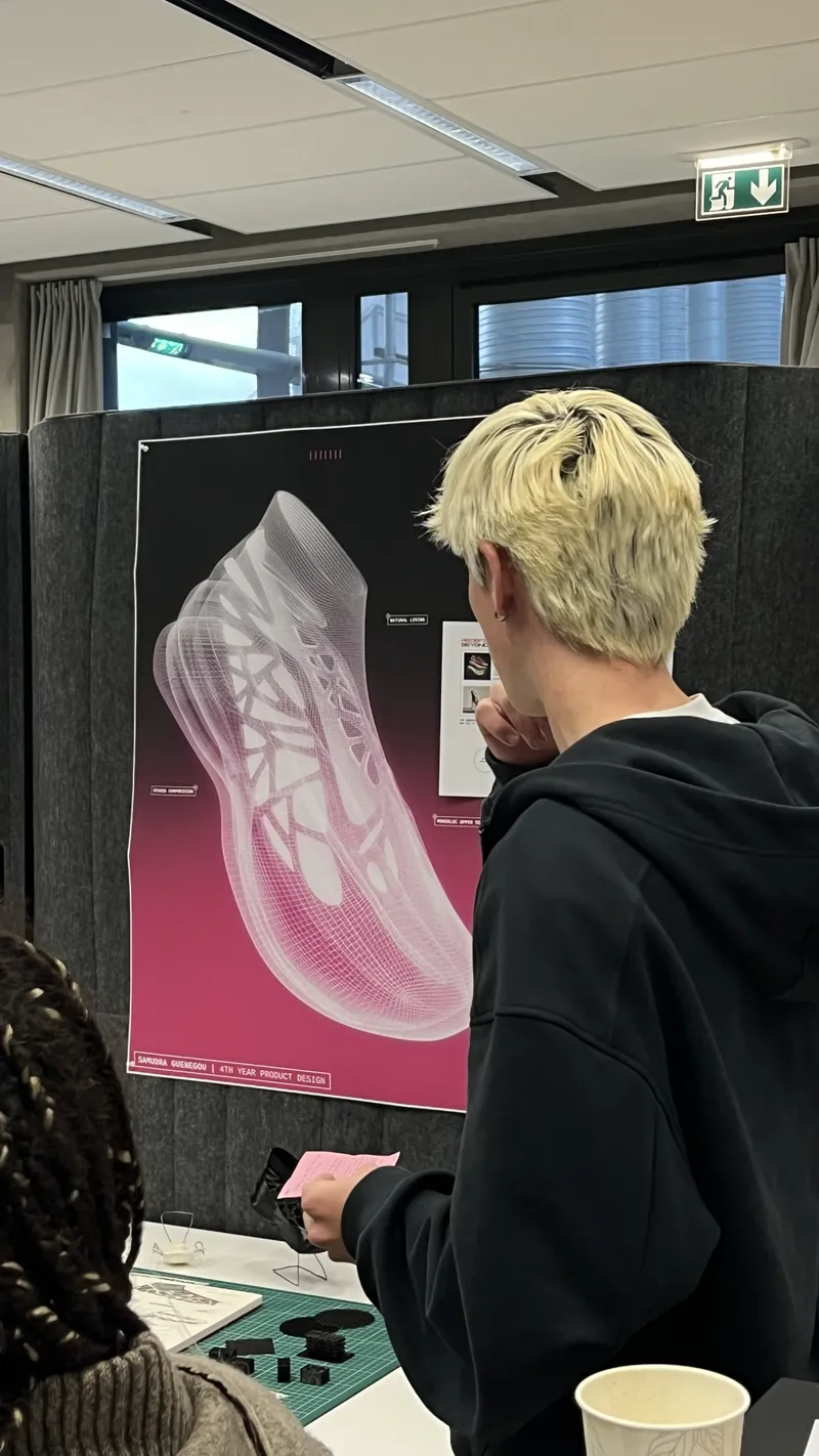 Presenting a project poster