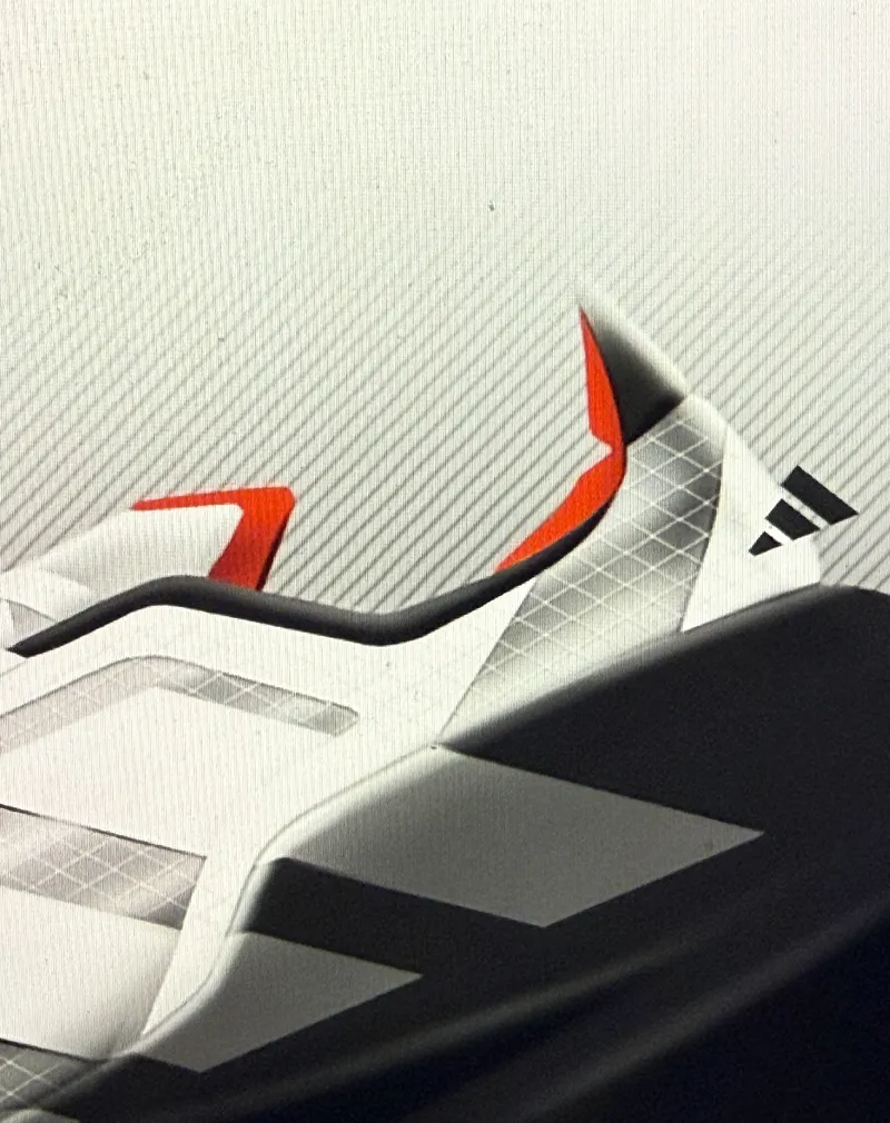 Close-up of a shoe render on a screen