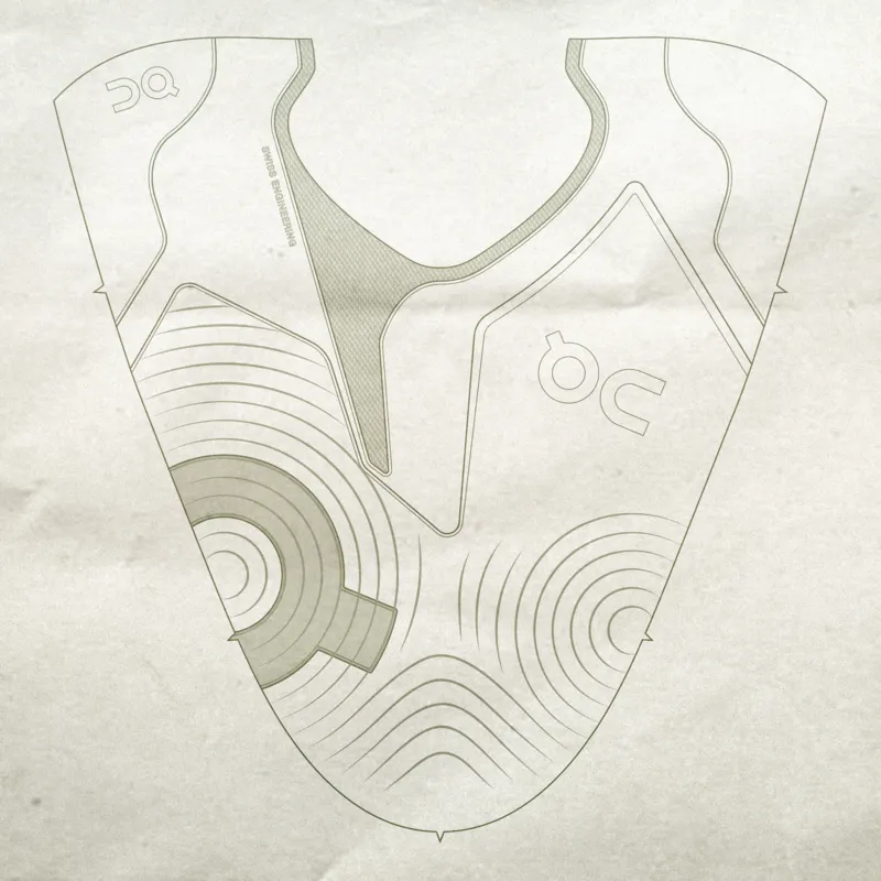 Shell pattern illustration on an outsole